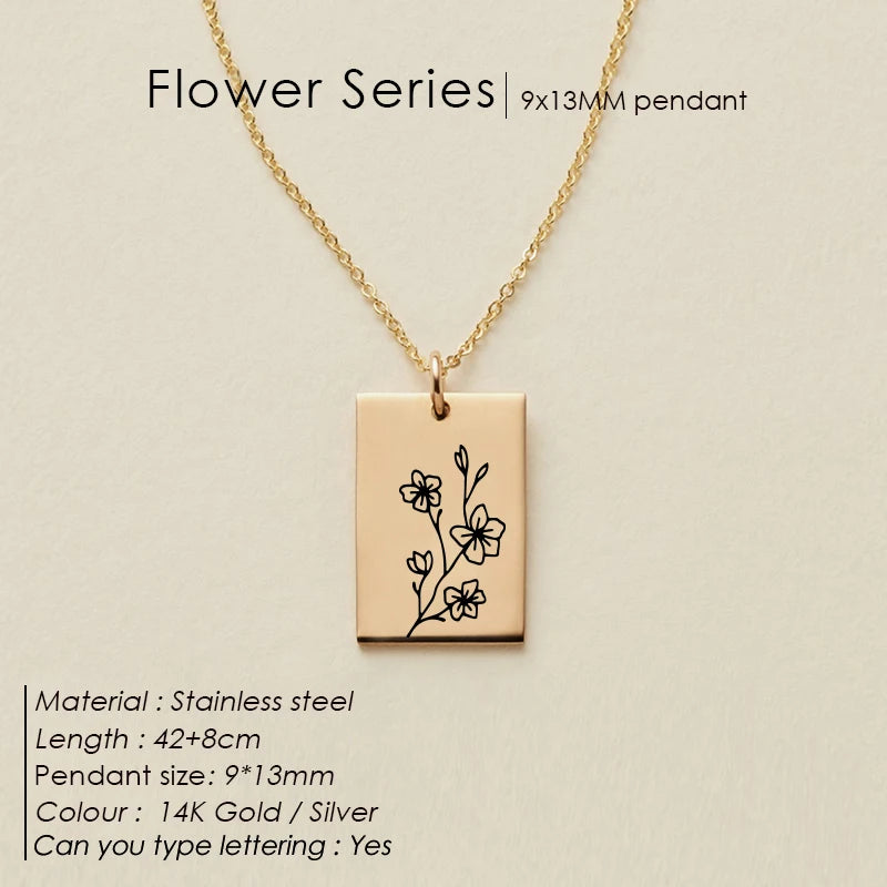 Floral Botanical SQ Kette