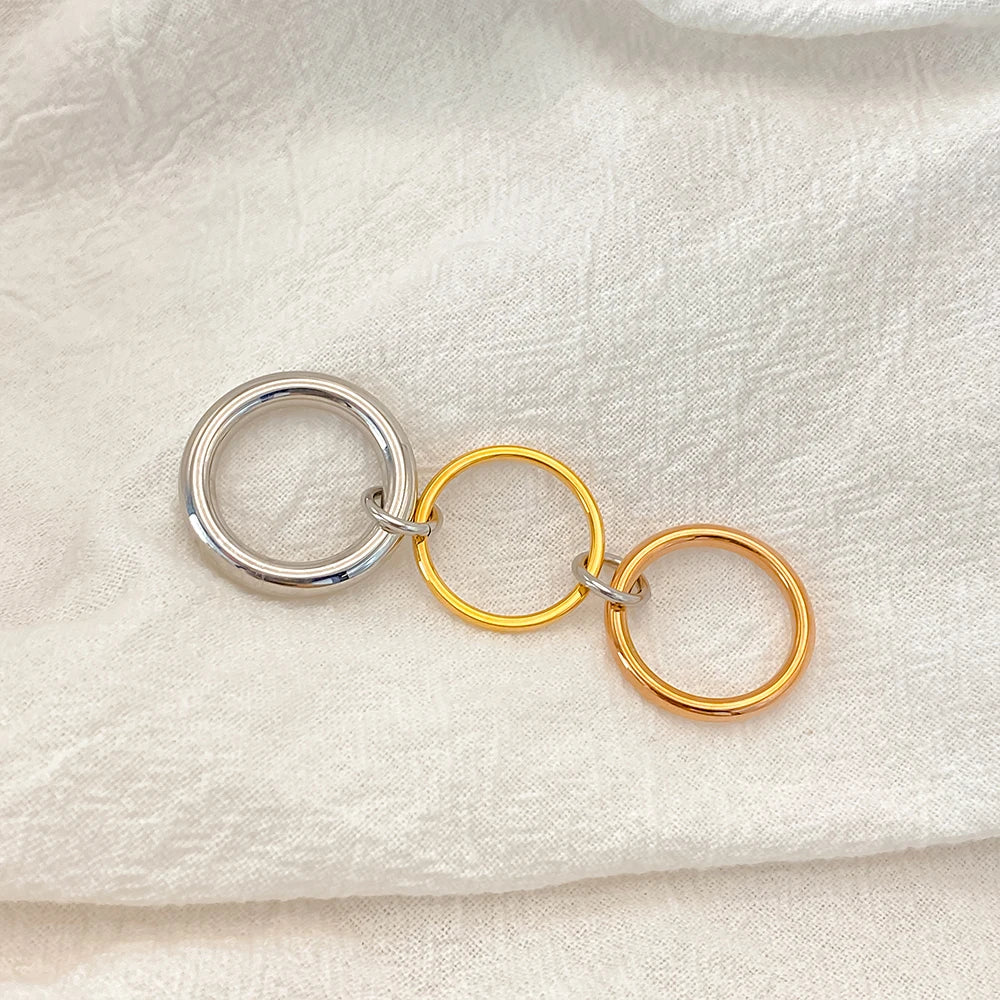 Tree Color Stacked Ring