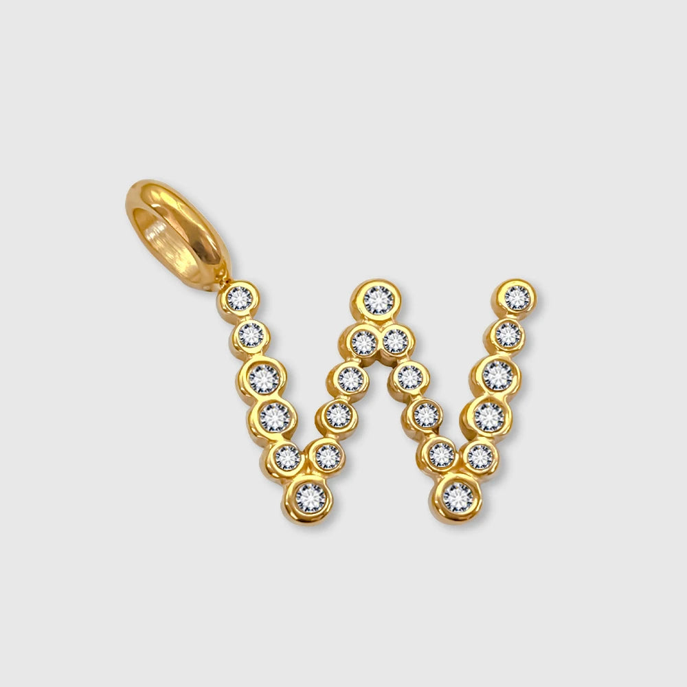 Letter Shinny Dots Charm