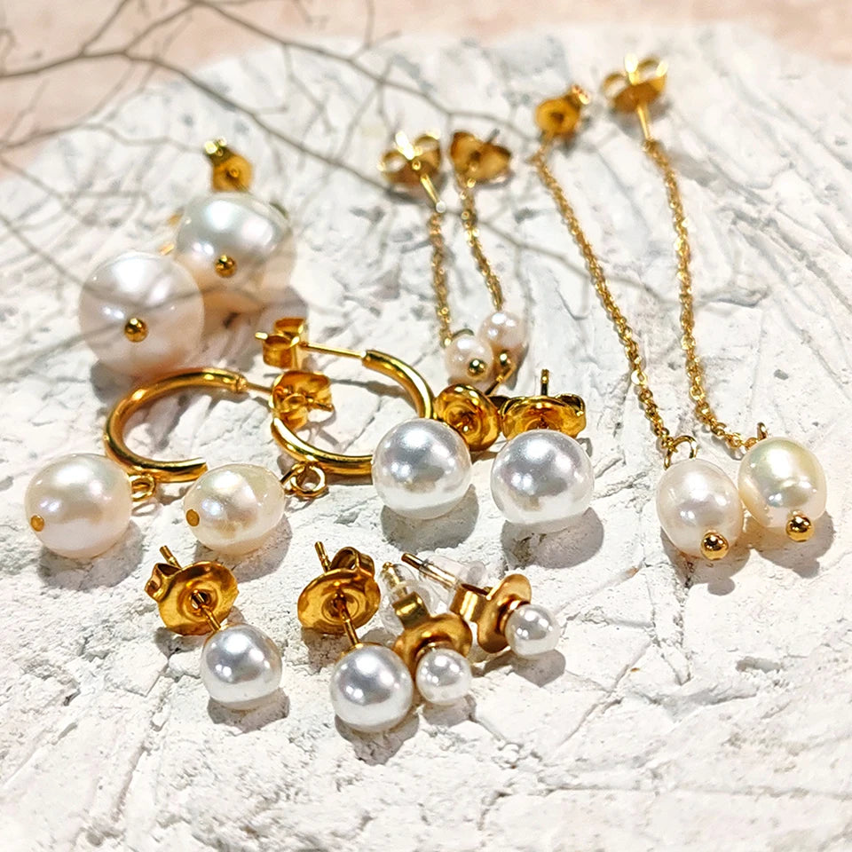 vegan Freshwater Pearl Ohrringe Auswahl