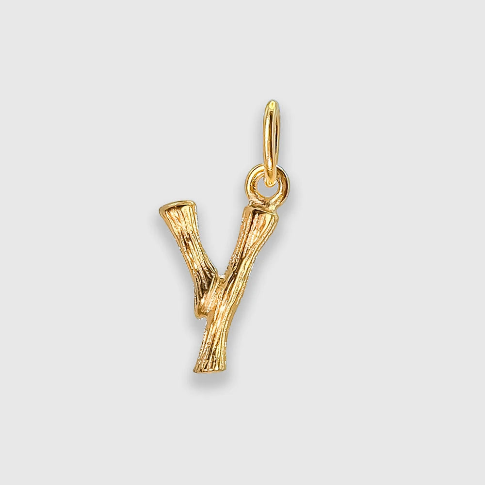 Bamboo Letter Charm