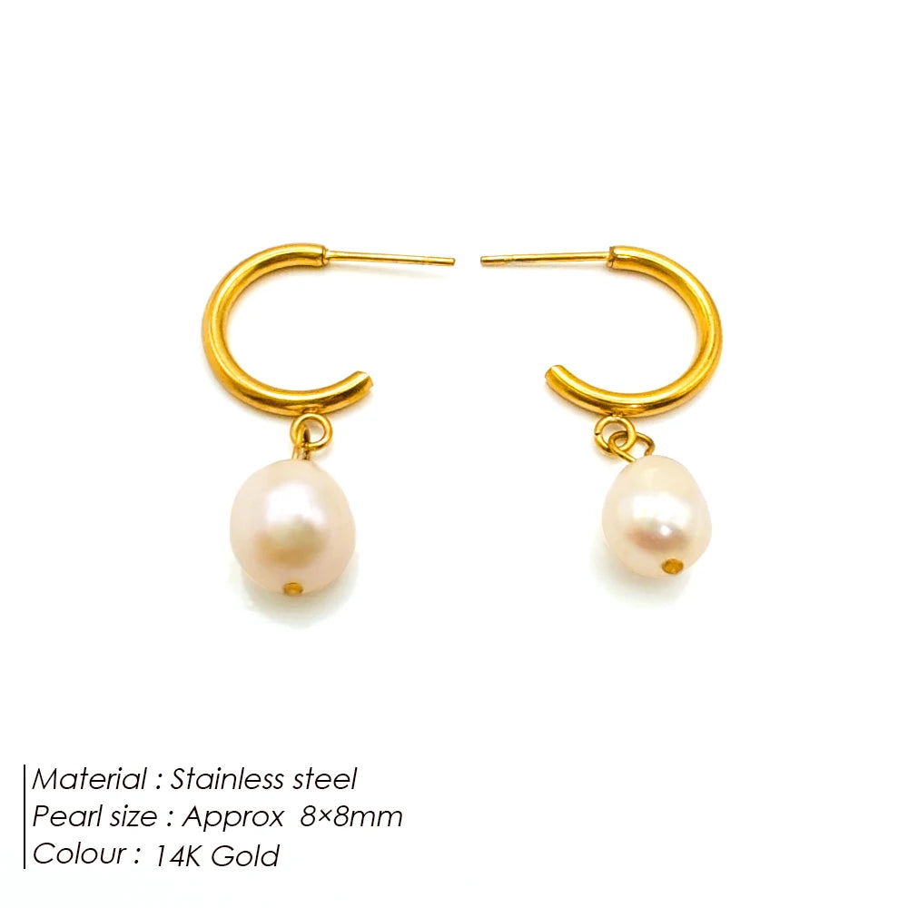 vegan Freshwater Pearl Ohrringe Auswahl