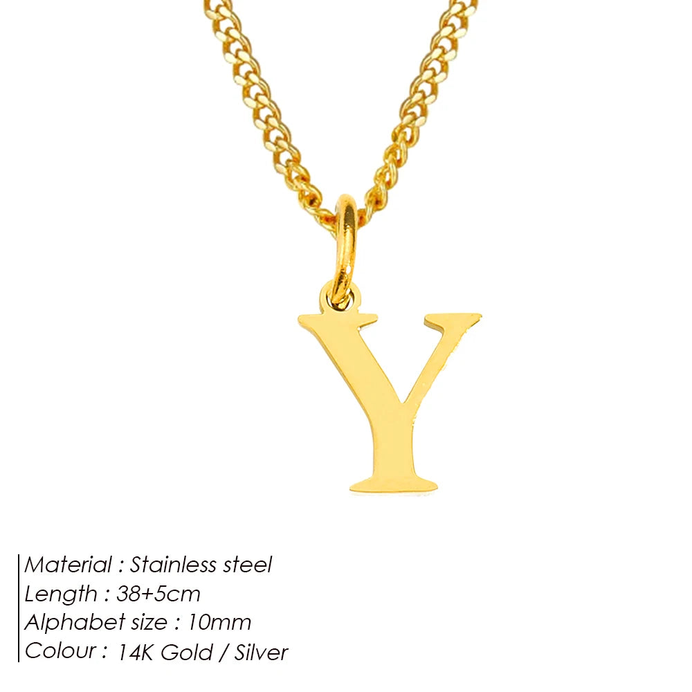 Letter Charm Kette
