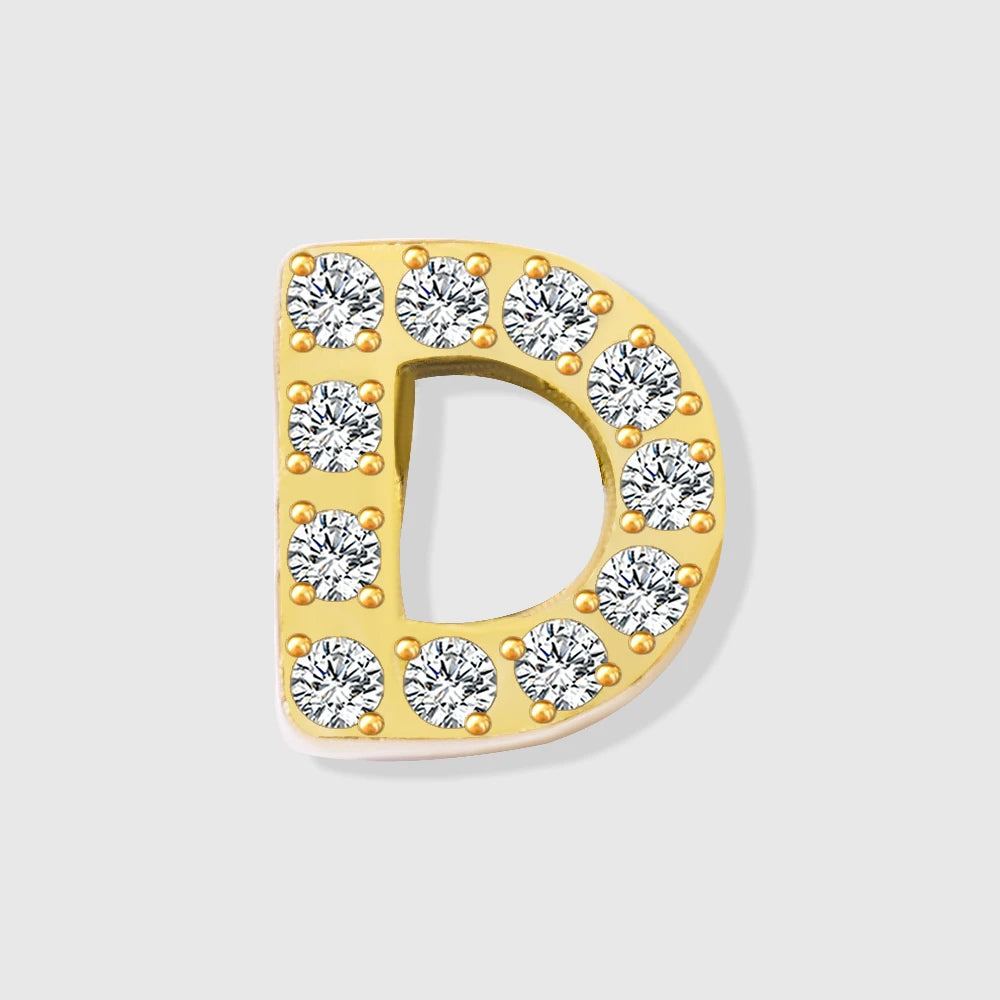 Shiny Floating Letter Charm