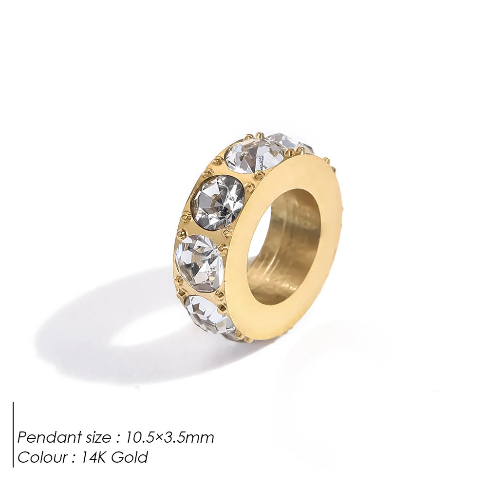 Round Pavé Charm