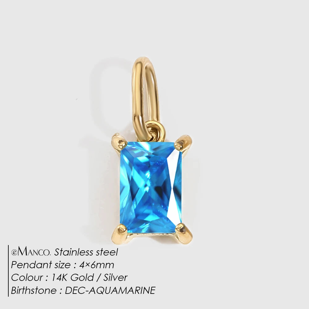 Princess Birthstone Charm