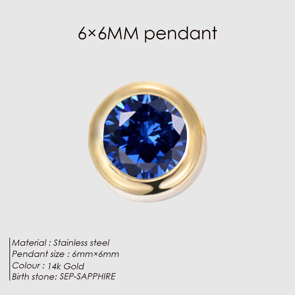 Birthstone Floating Charm Armband