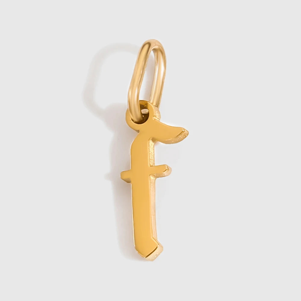 Old Style Letter Charm