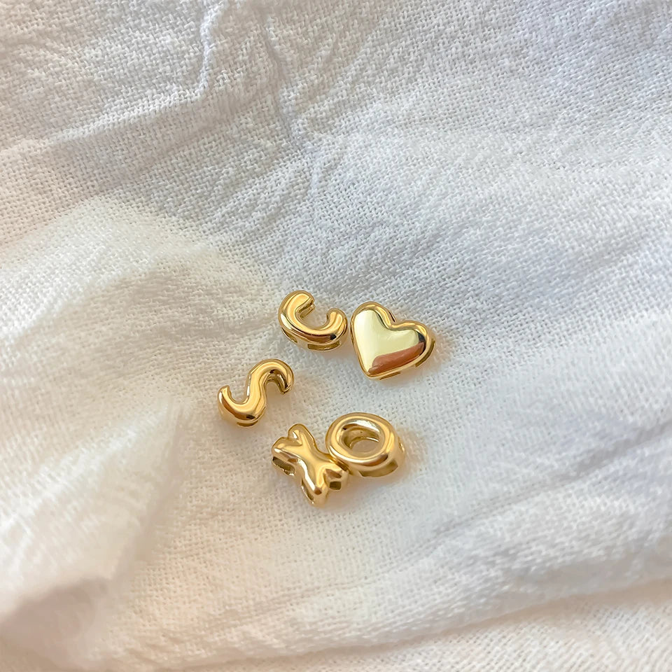 Bubble Letter Charm Kette