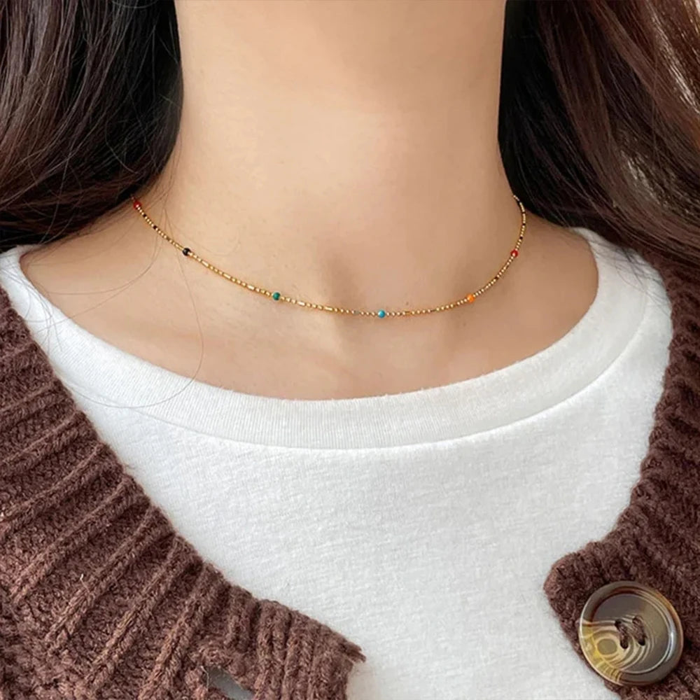 Rainbow Bohemian Kette