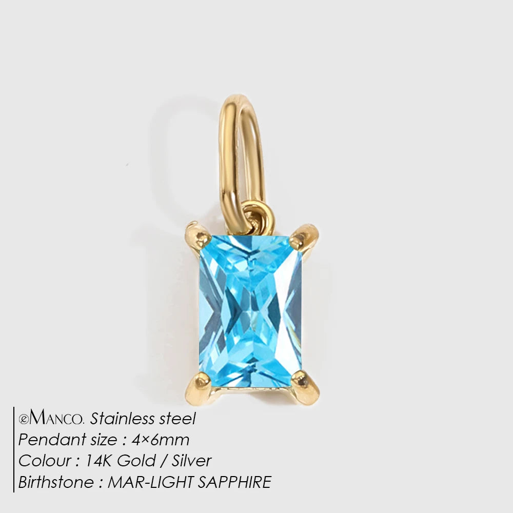 Princess Birthstone Charm