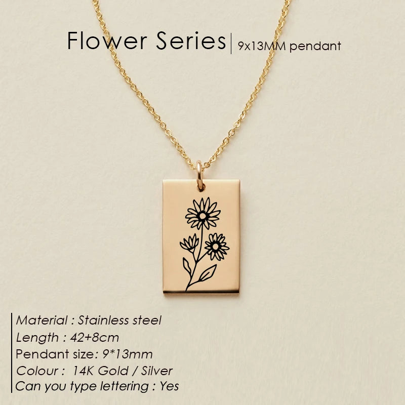 Floral Botanical SQ Kette