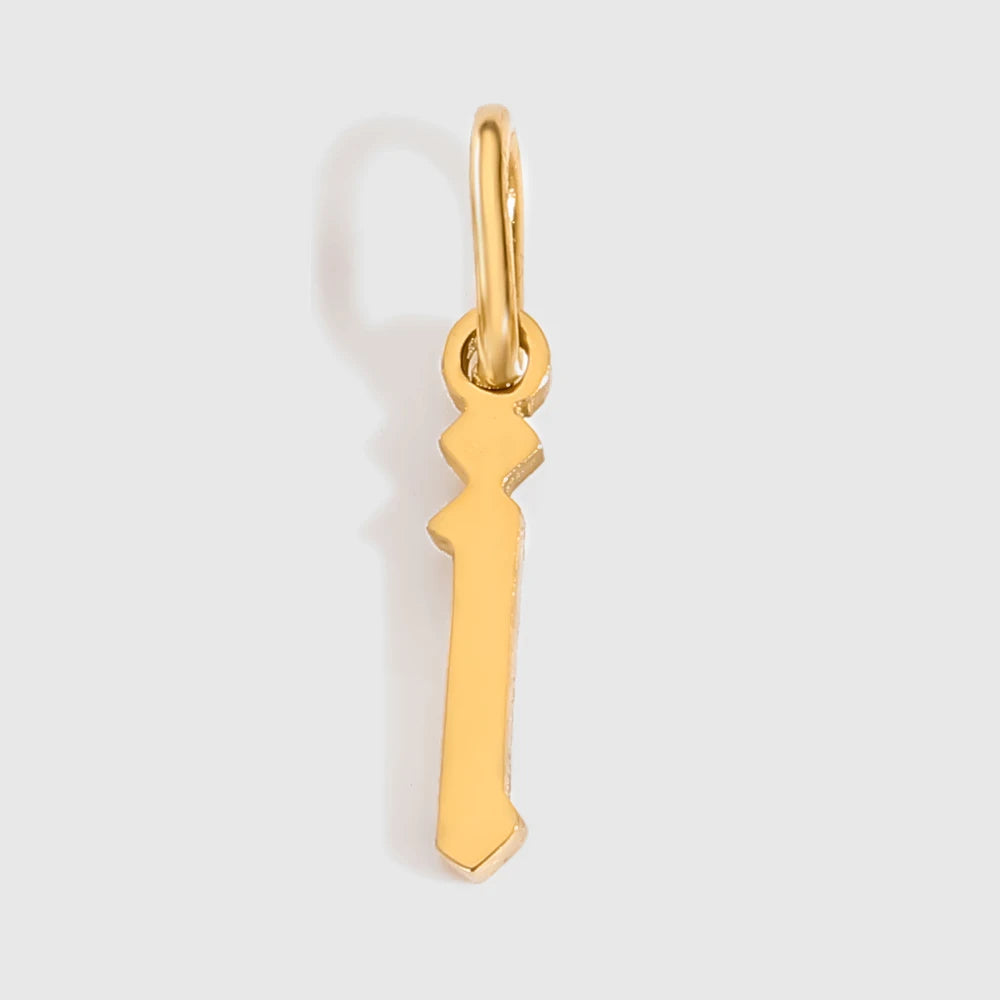 Old Style Letter Charm
