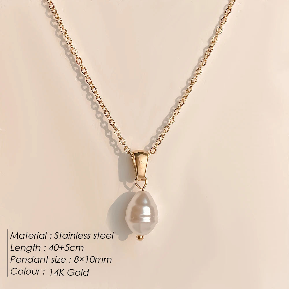 simple pearl Kette