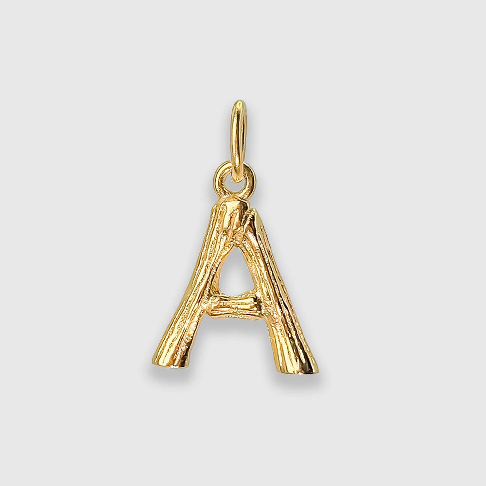 Bamboo Letter Charm