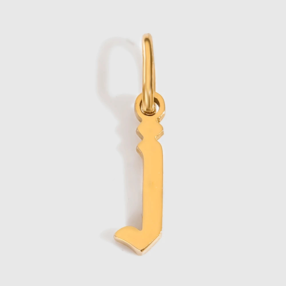Old Style Letter Charm