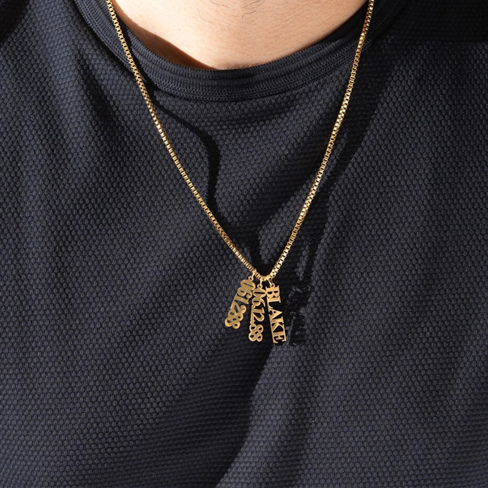 3 Vertical Name Kette