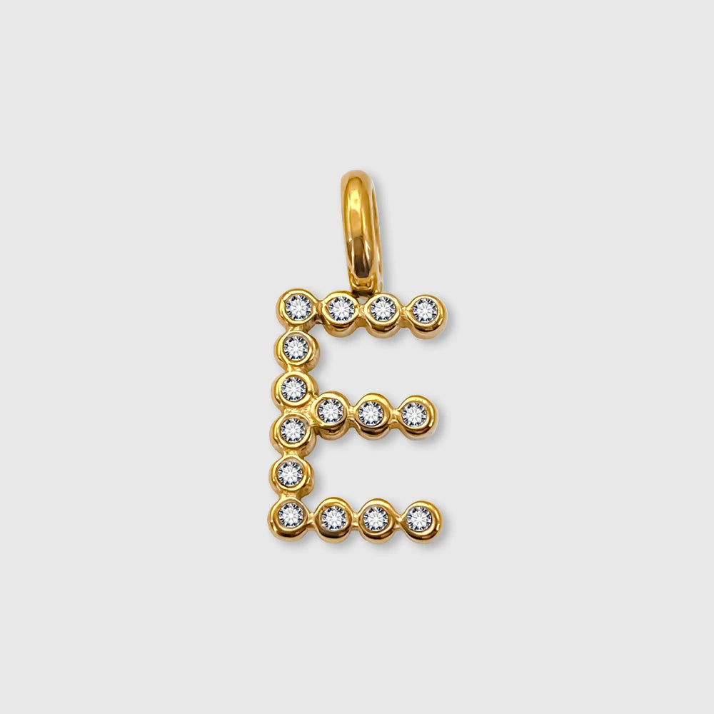 Letter Shinny Dots Charm
