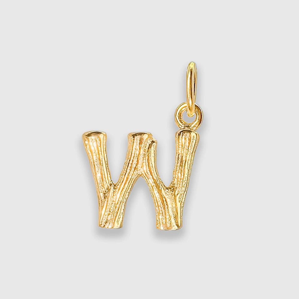 Bamboo Letter Charm