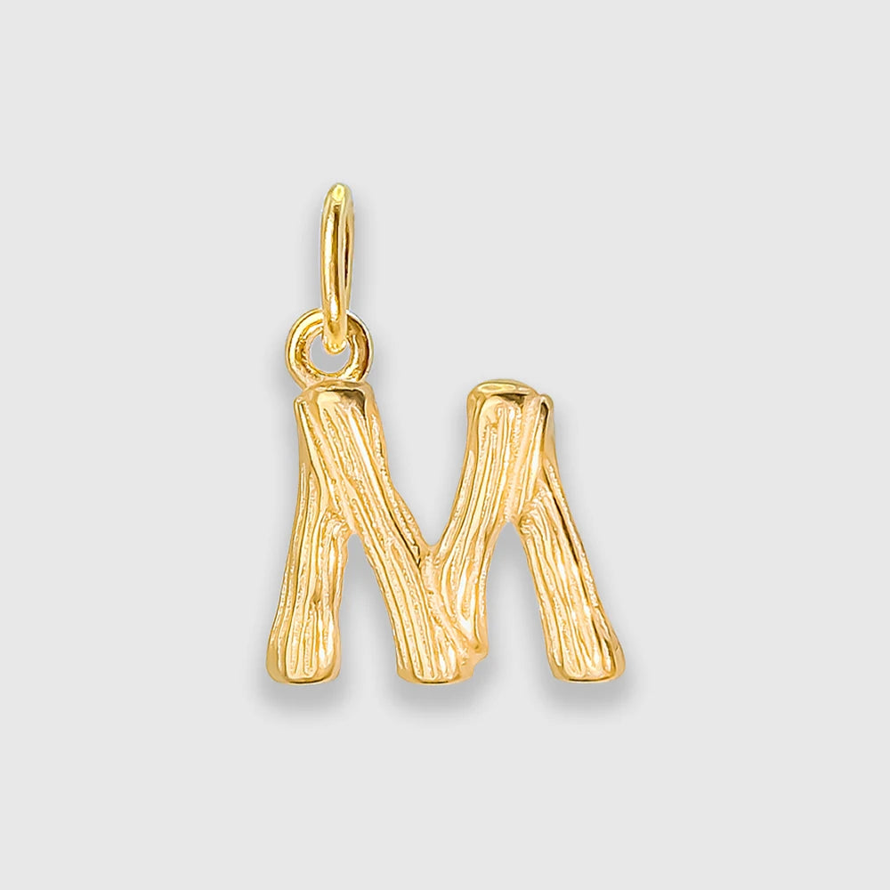 Bamboo Letter Charm