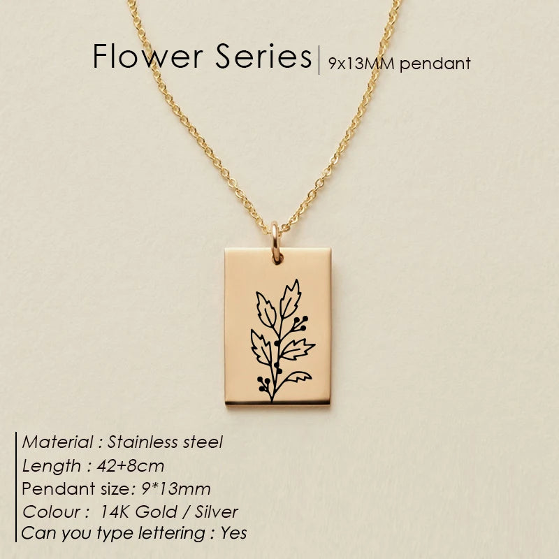 Floral Botanical SQ Kette