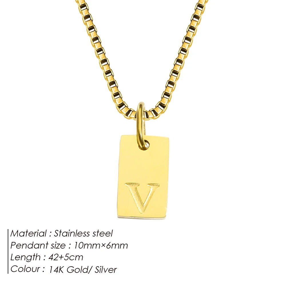 Letter Tag Box Kette