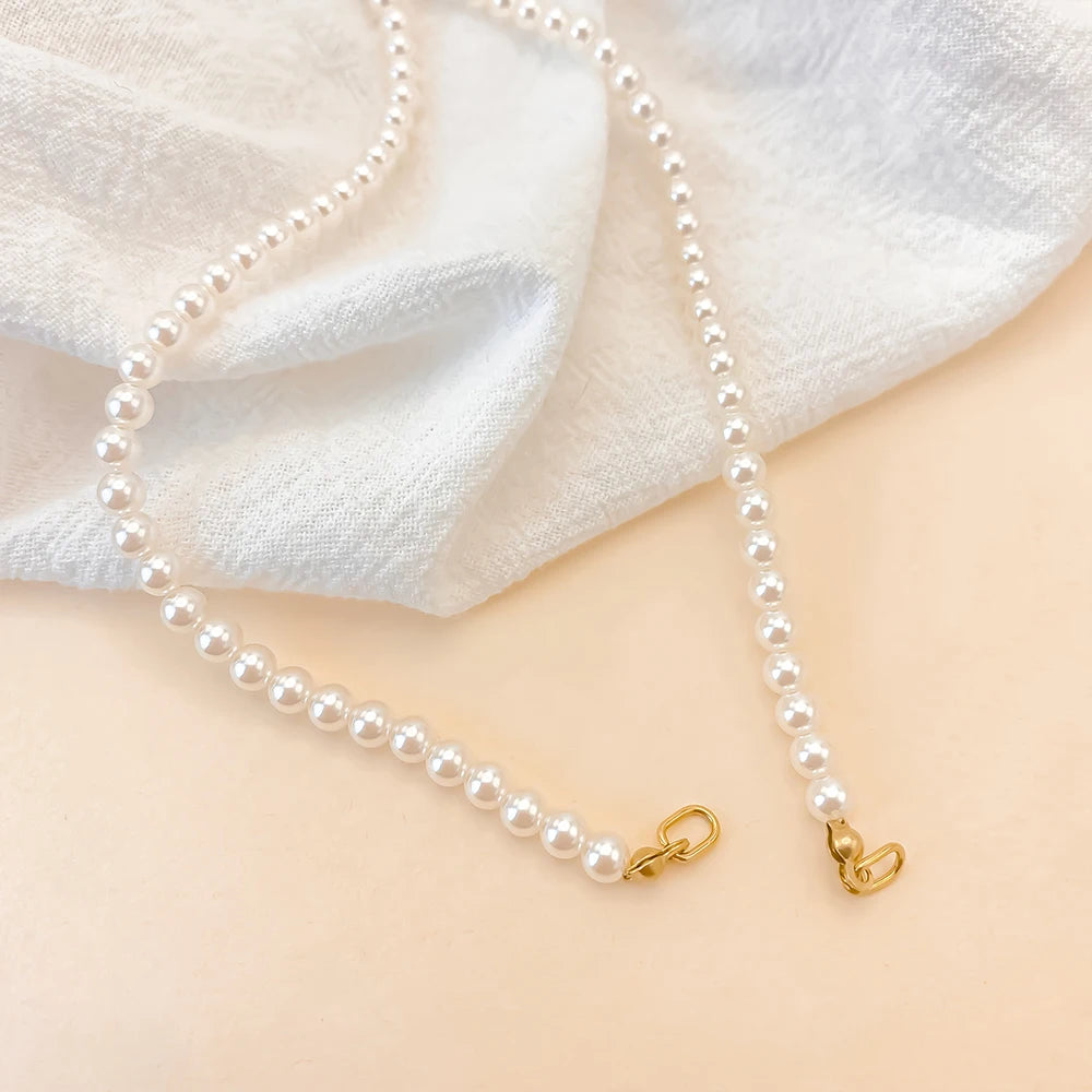 Locking Charm Kette vegane Perle