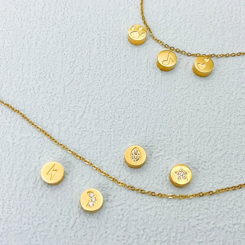 Floating Charms Round Delicate