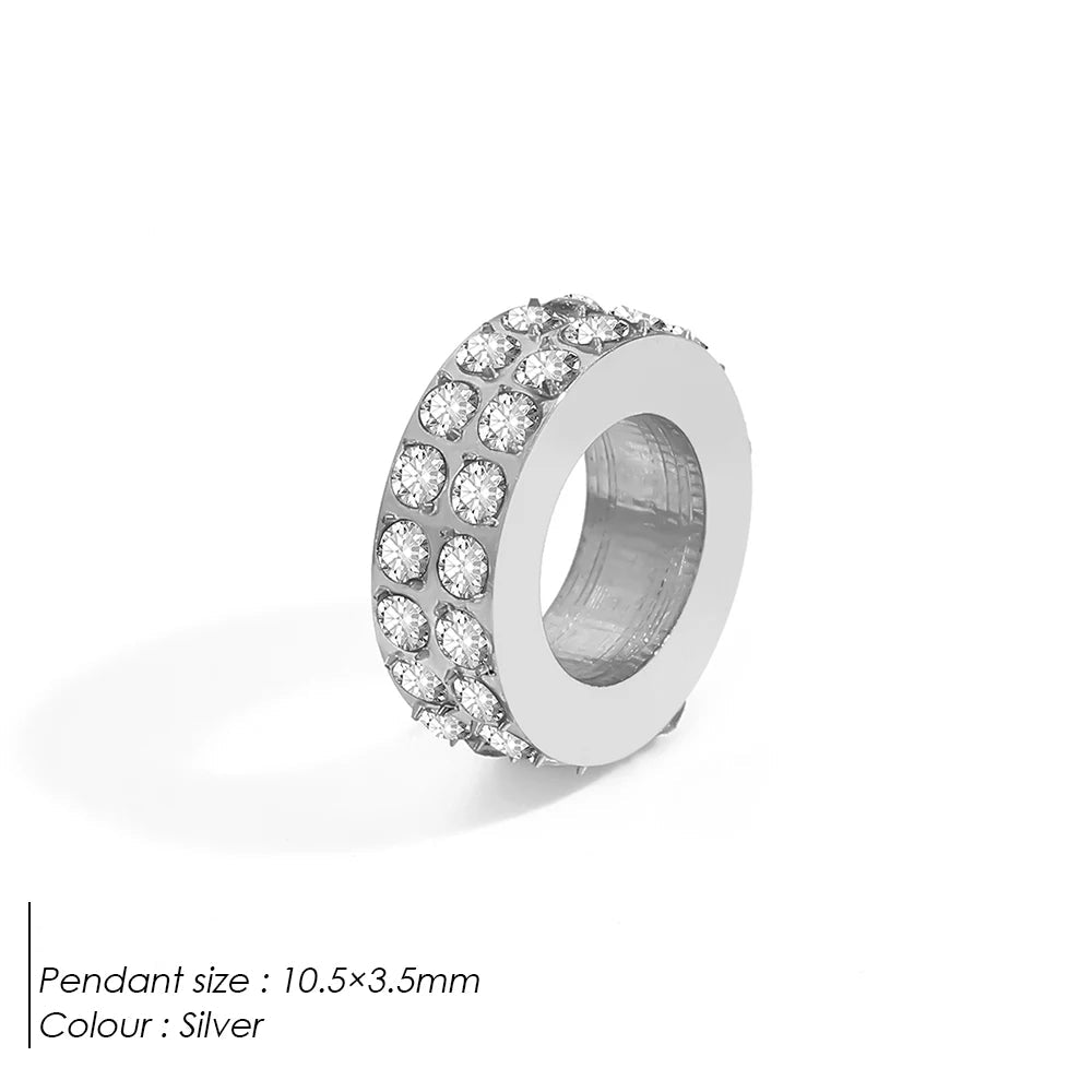 Round Pavé Charm