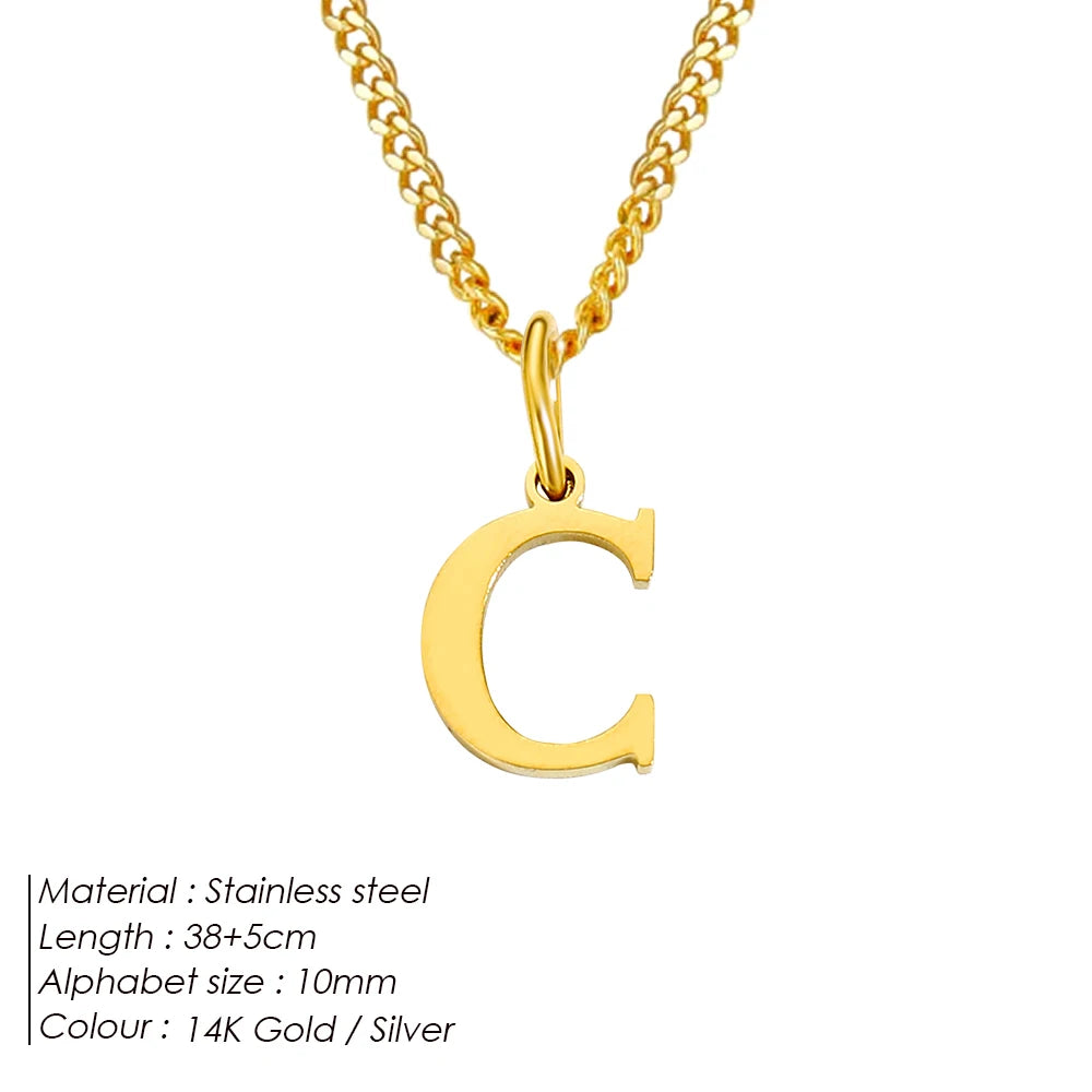 Letter Charm Kette
