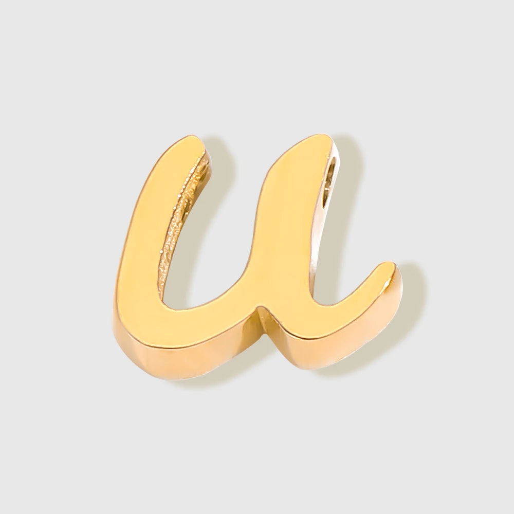 floating Lowercase letter Charm