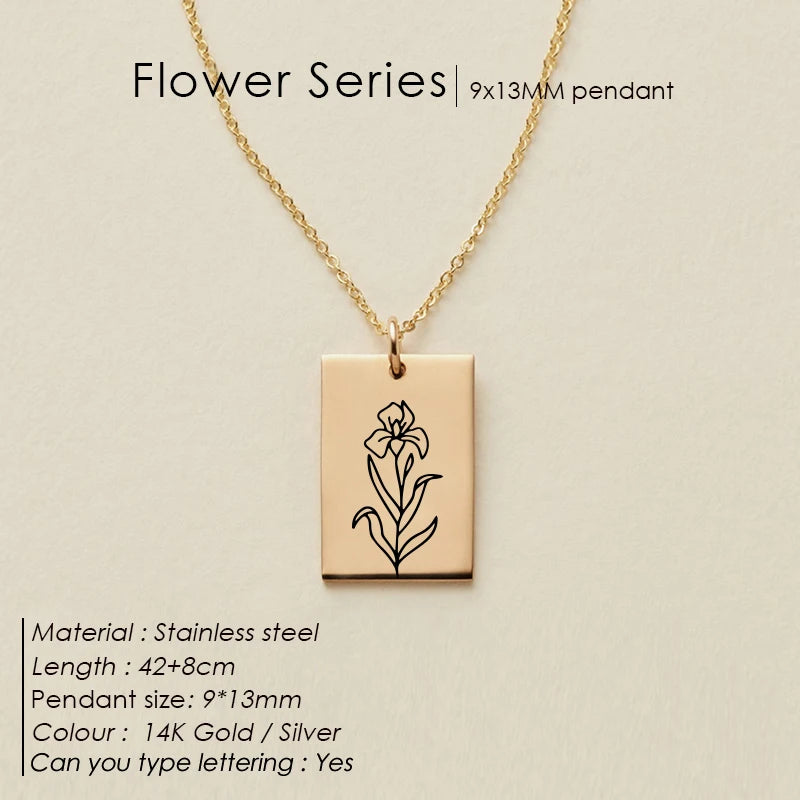Floral Botanical SQ Kette