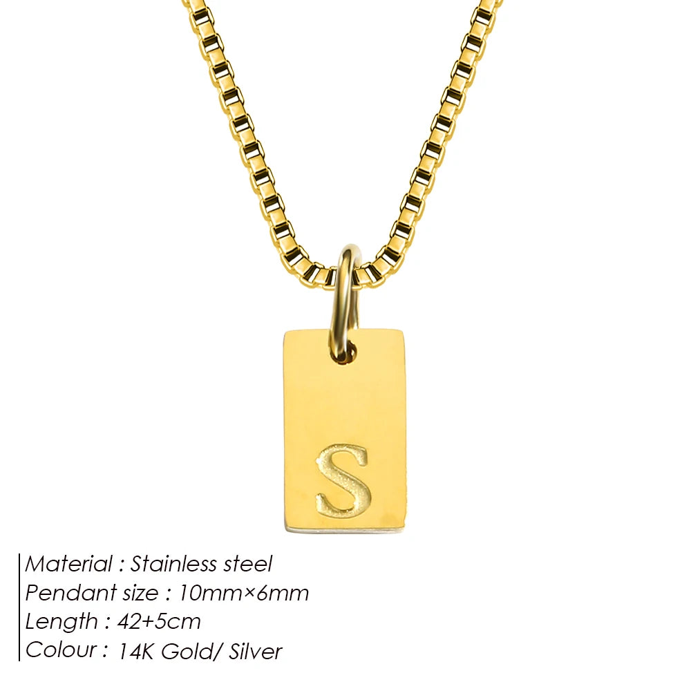 Letter Tag Box Kette