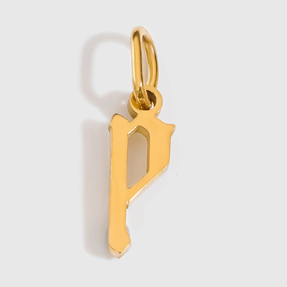 Old Style Letter Charm