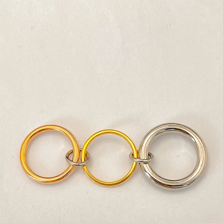 Tree Color Stacked Ring