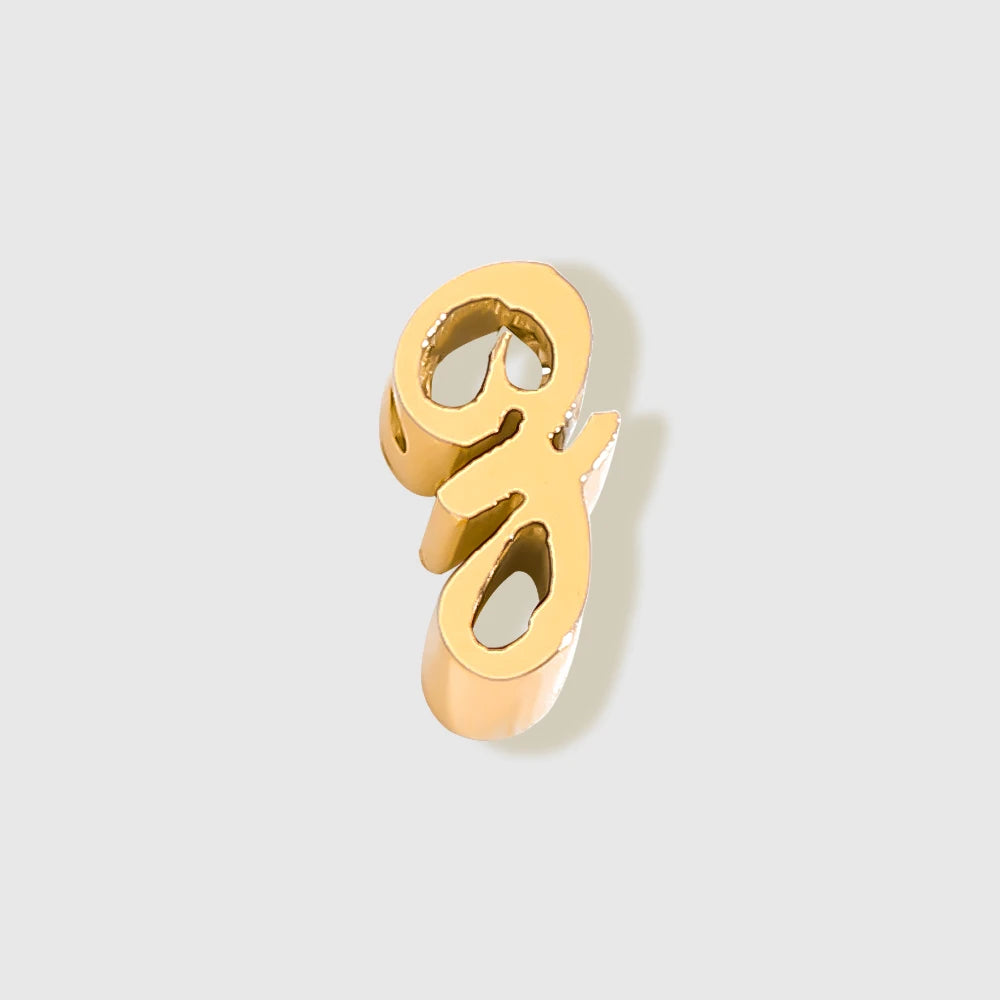 floating Lowercase letter Charm