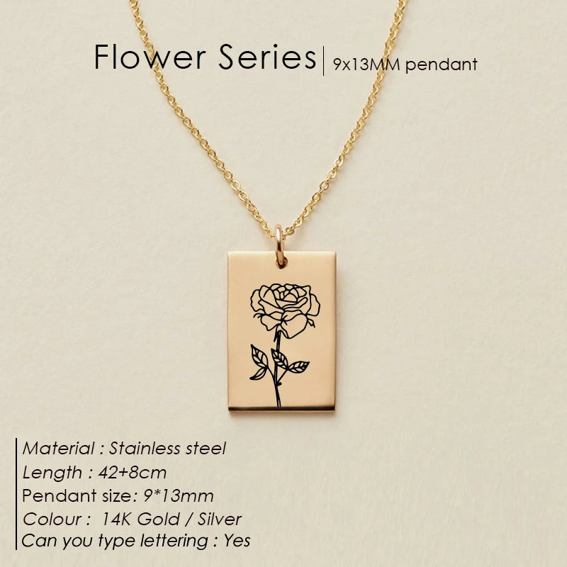 Floral Botanical SQ Kette