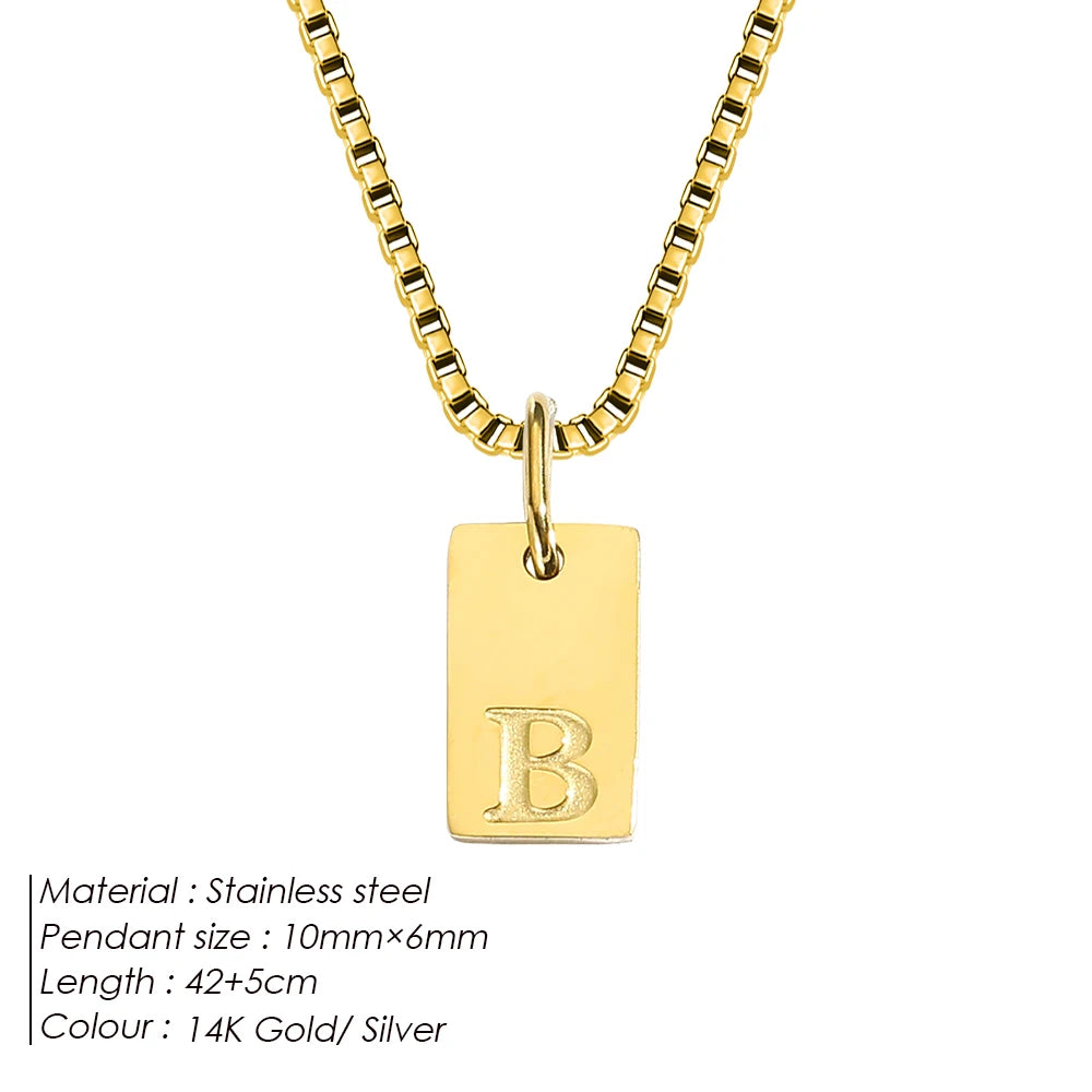 Letter Tag Box Kette