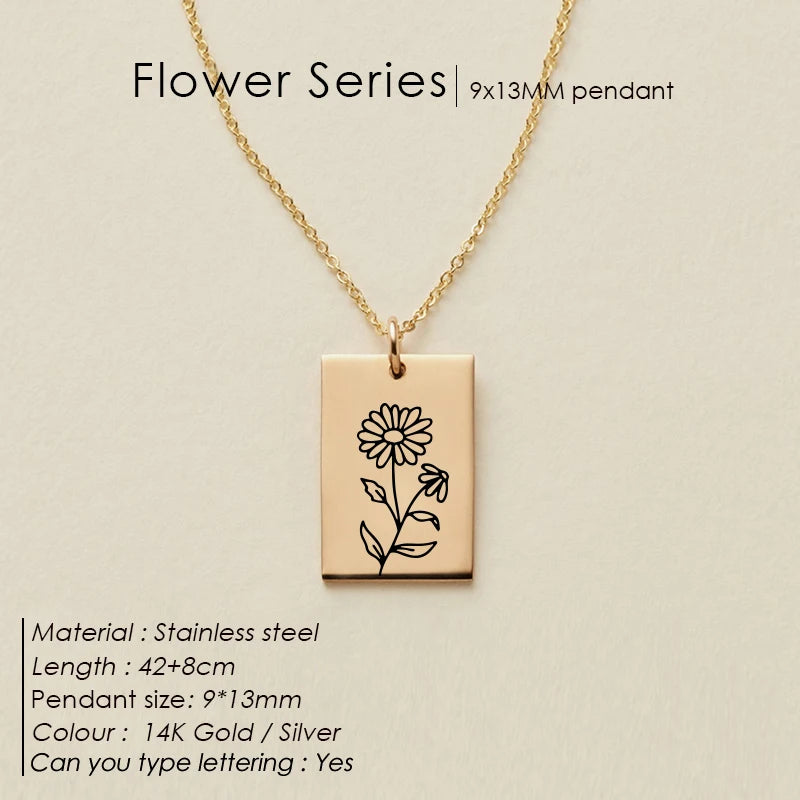 Floral Botanical SQ Kette