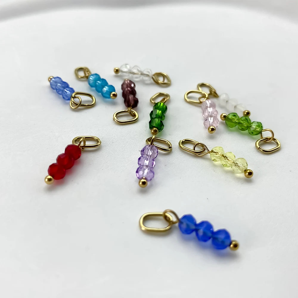 Crystal Birthstone Charm