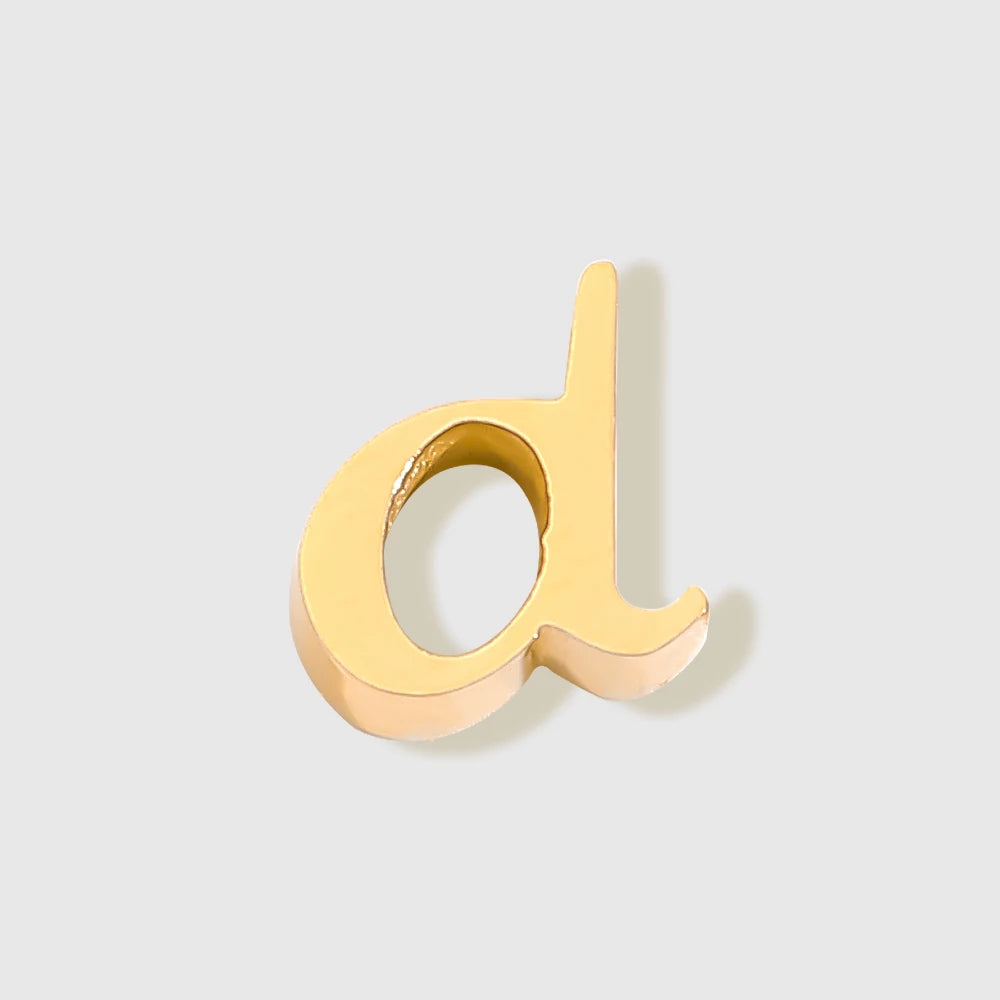 floating Lowercase letter Charm
