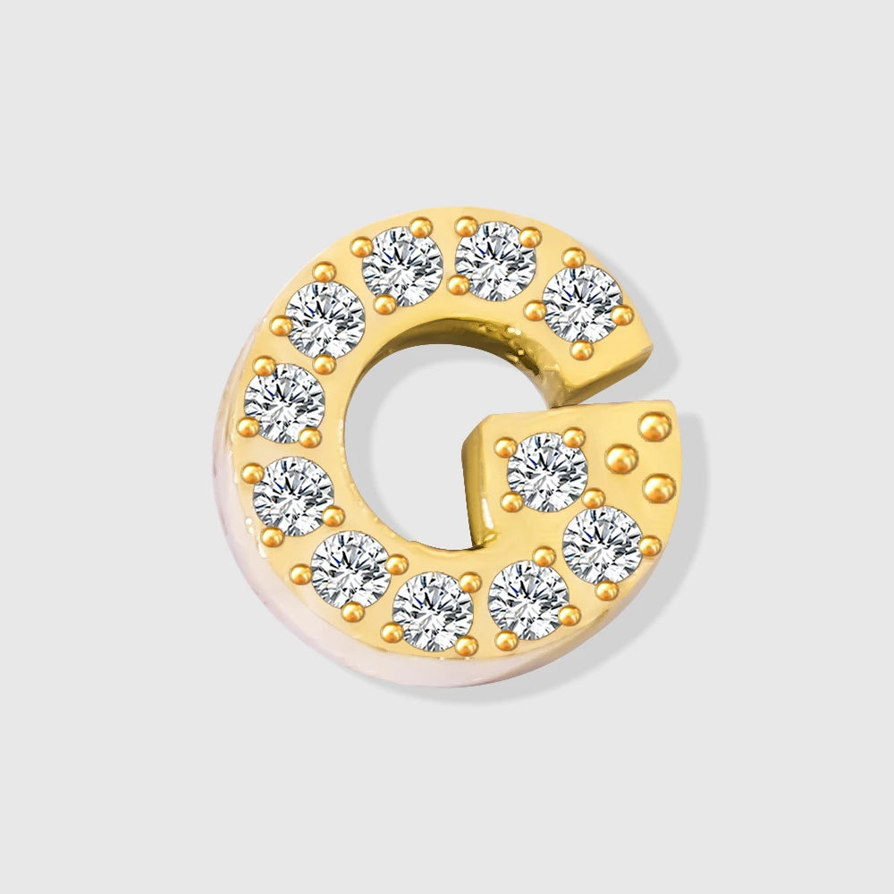 Shiny Floating Letter Charm