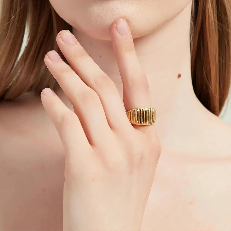 Cut Wide Ring