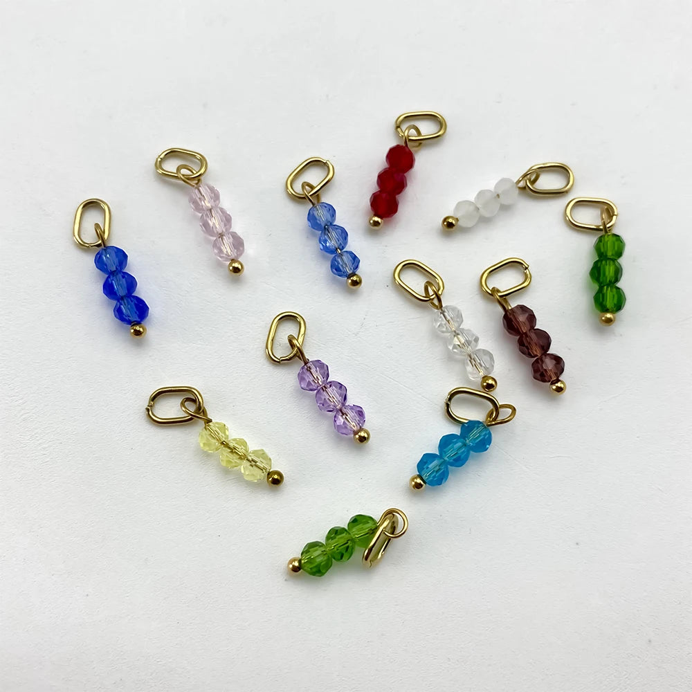 Crystal Birthstone Charm