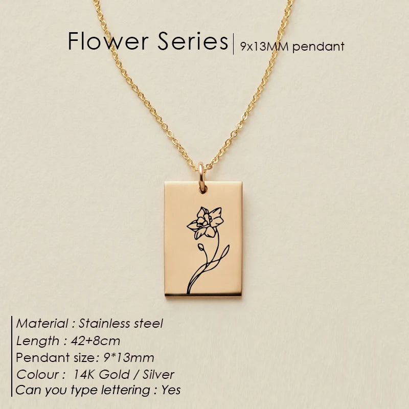 Floral Botanical SQ Kette