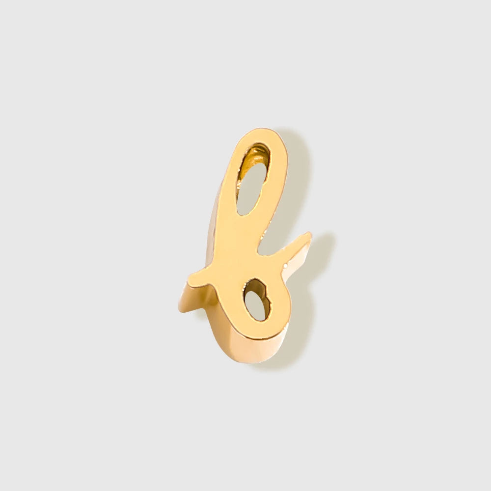 floating Lowercase letter Charm