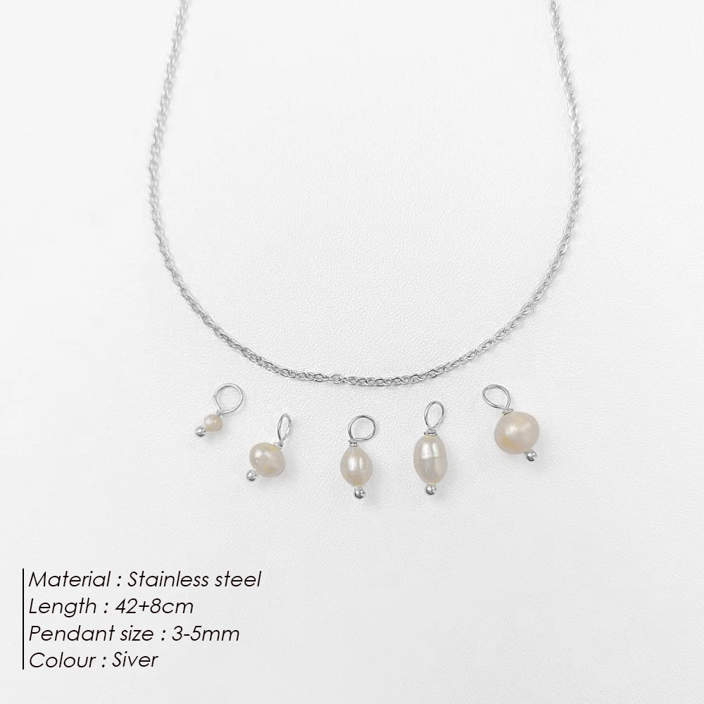 Irregular Vegan Freshwater Pearl Kette
