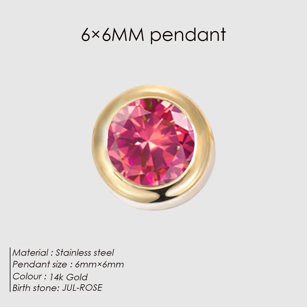 Birthstone Floating Charm Armband