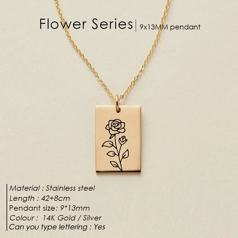 Floral Botanical SQ Kette