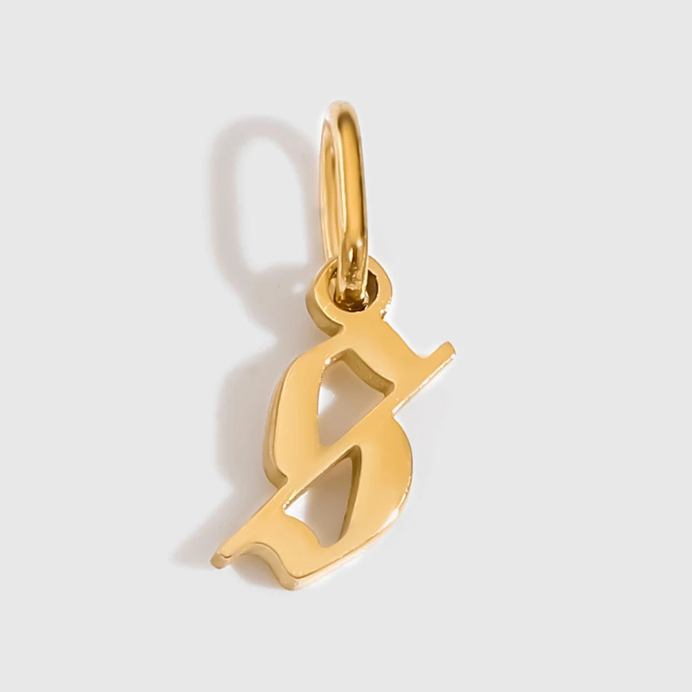 Old Style Letter Charm